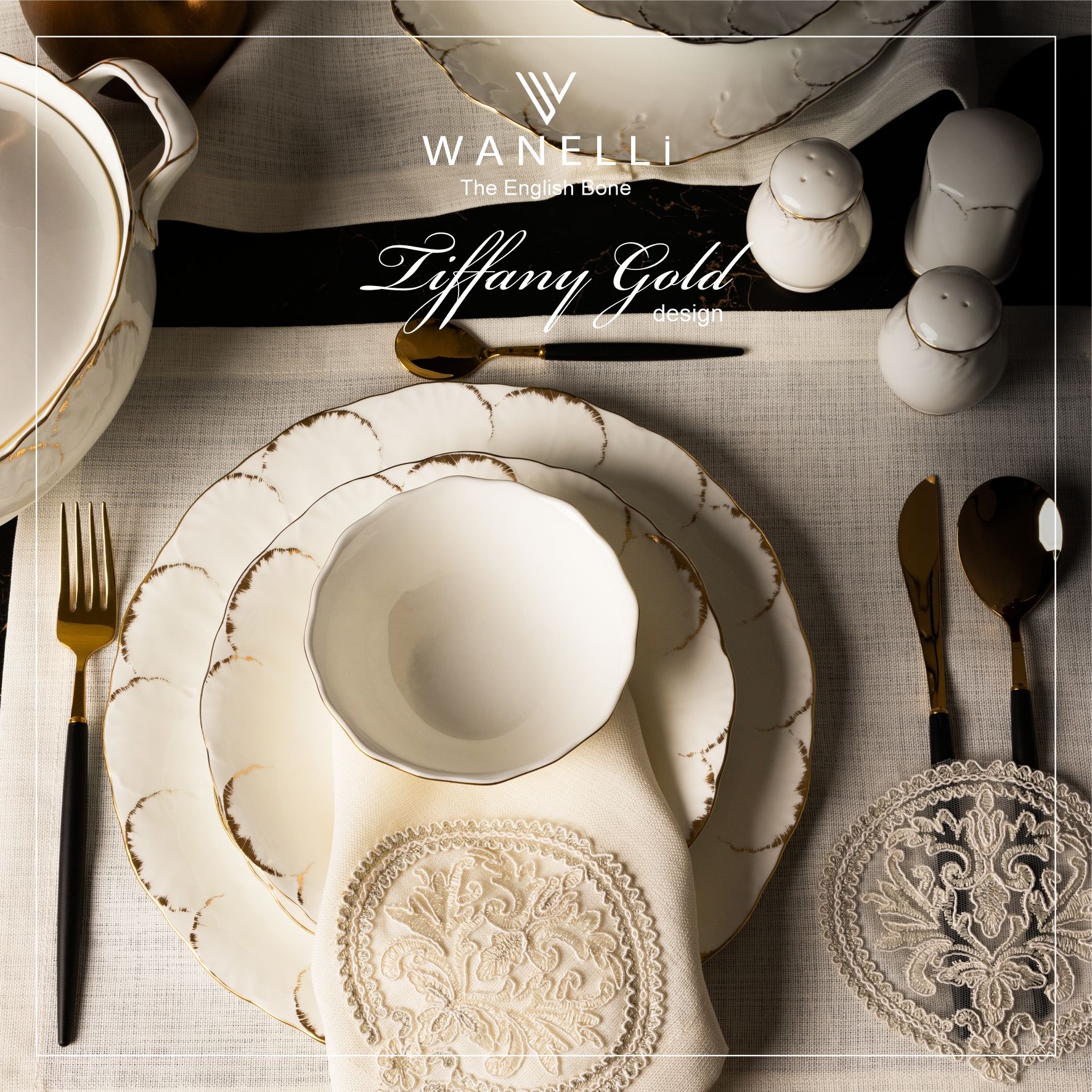 TIFFANY GLD. 60 PARÇA YEMEK TAKIMI