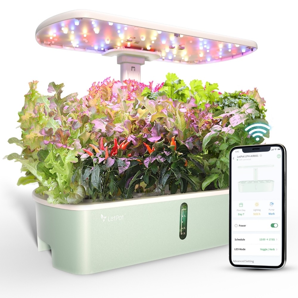 LETPOT AIR - 10 Hazneli Akıllı Hidroponik Yetiştirme Sistemi