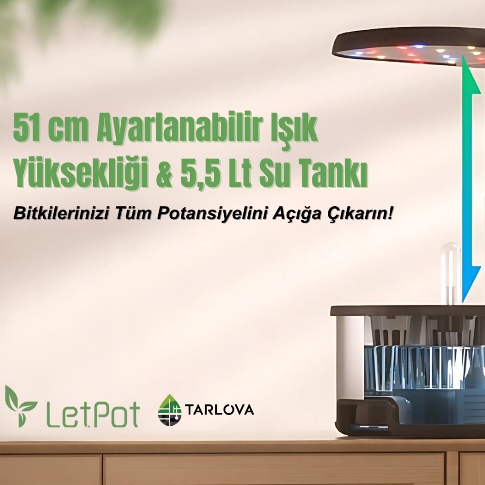 LETPOT SENIOR - 12 Hazneli Akıllı Hidroponik Yetiştirme Sistemi