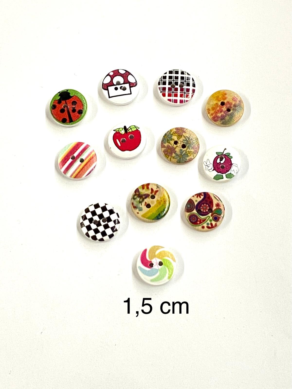 Bebek Düğmesi / Ahşap Bebek Düğmesi Model 2 / 10 adet /