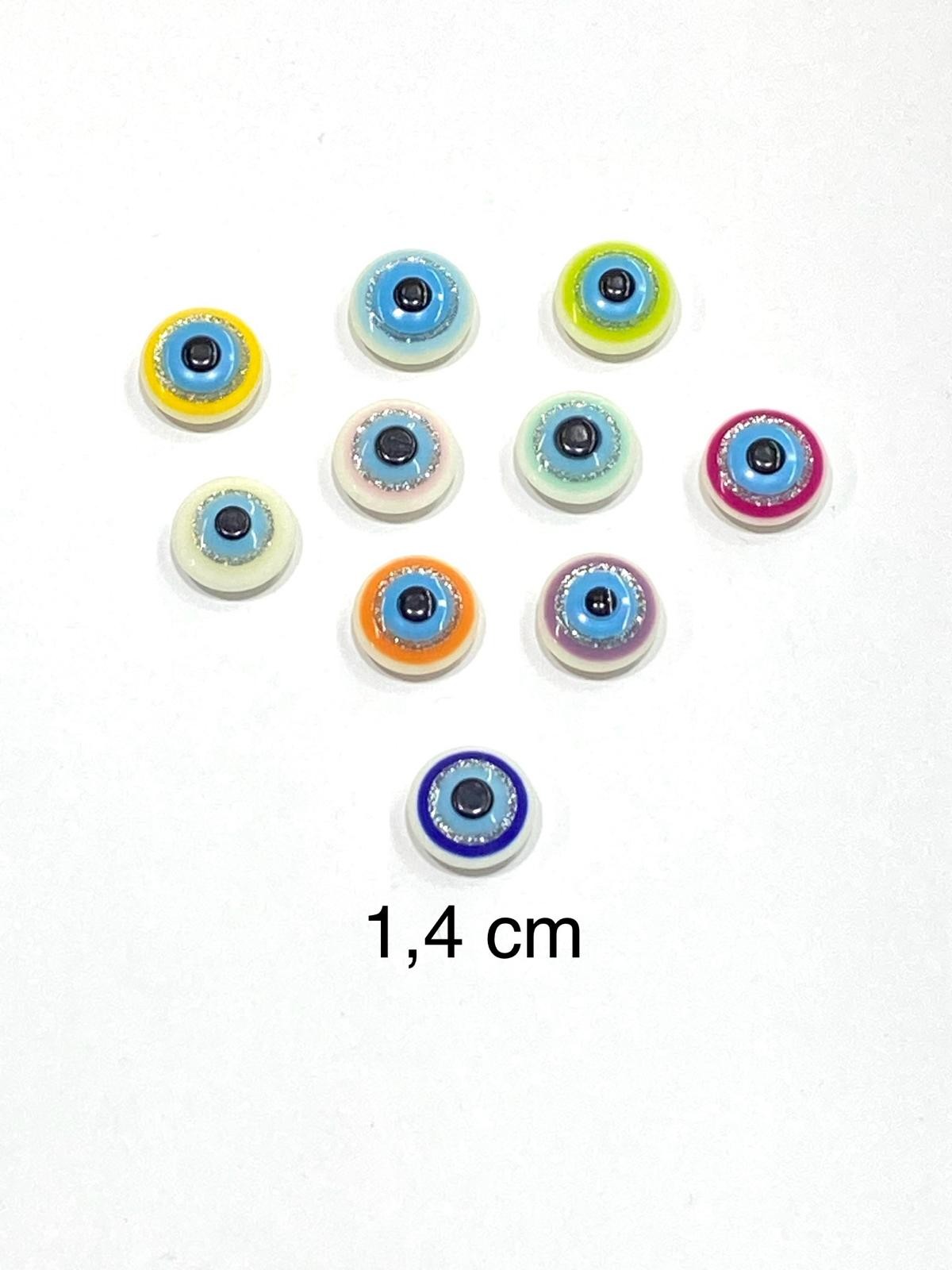 Bebek Düğmesi / Nazar Boncuğu Model 1 / 10 adet /