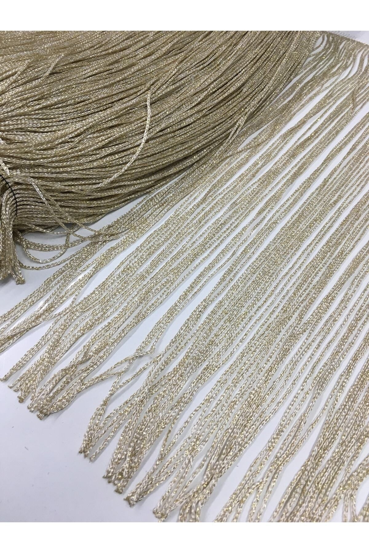 Püskül Saçak Gold Simli 50 Cm 1 Metre