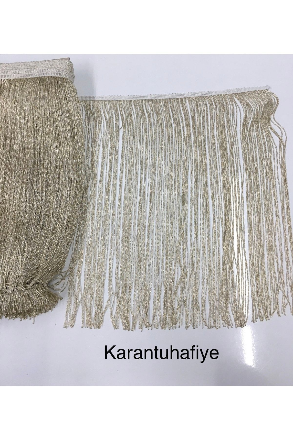 Püskül Saçak Gold Simli 50 Cm 1 Metre