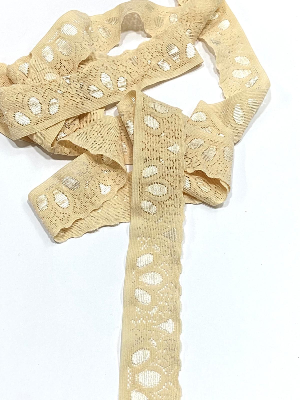 Likralı Dantel / Esnek Dantel / 3 Metre / 3,5 cm /