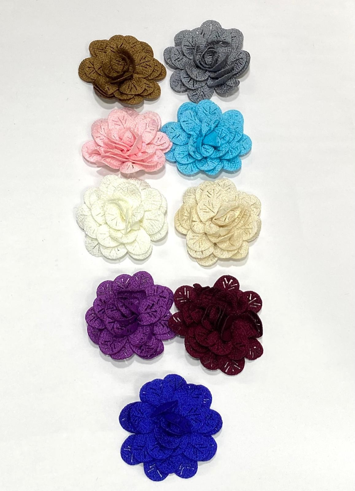 3 Boyutlu Kumaş Çiçek – 6 cm – 3'lü Paket