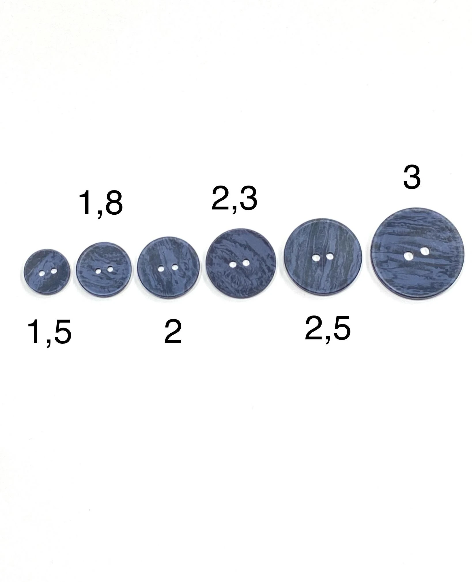 Ahşap Görünümlü Plastik Düğme / Lacivert / 02732 /