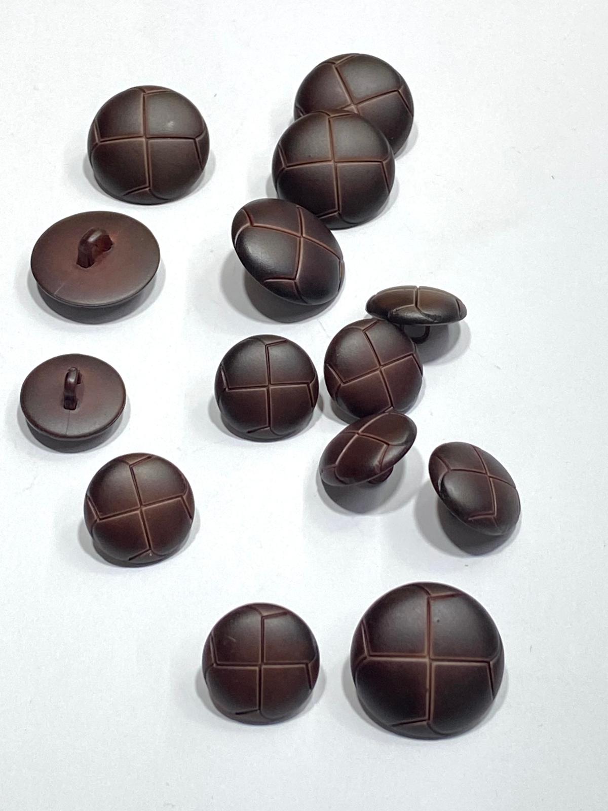 Ceket Trençkot Düğmesi İtalyan Düğme / Bordo / Deri Görünümlü