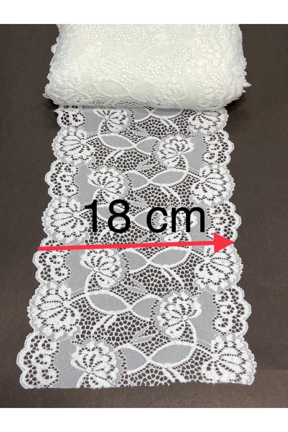 Likralı dantel esnek dantel 1 metre