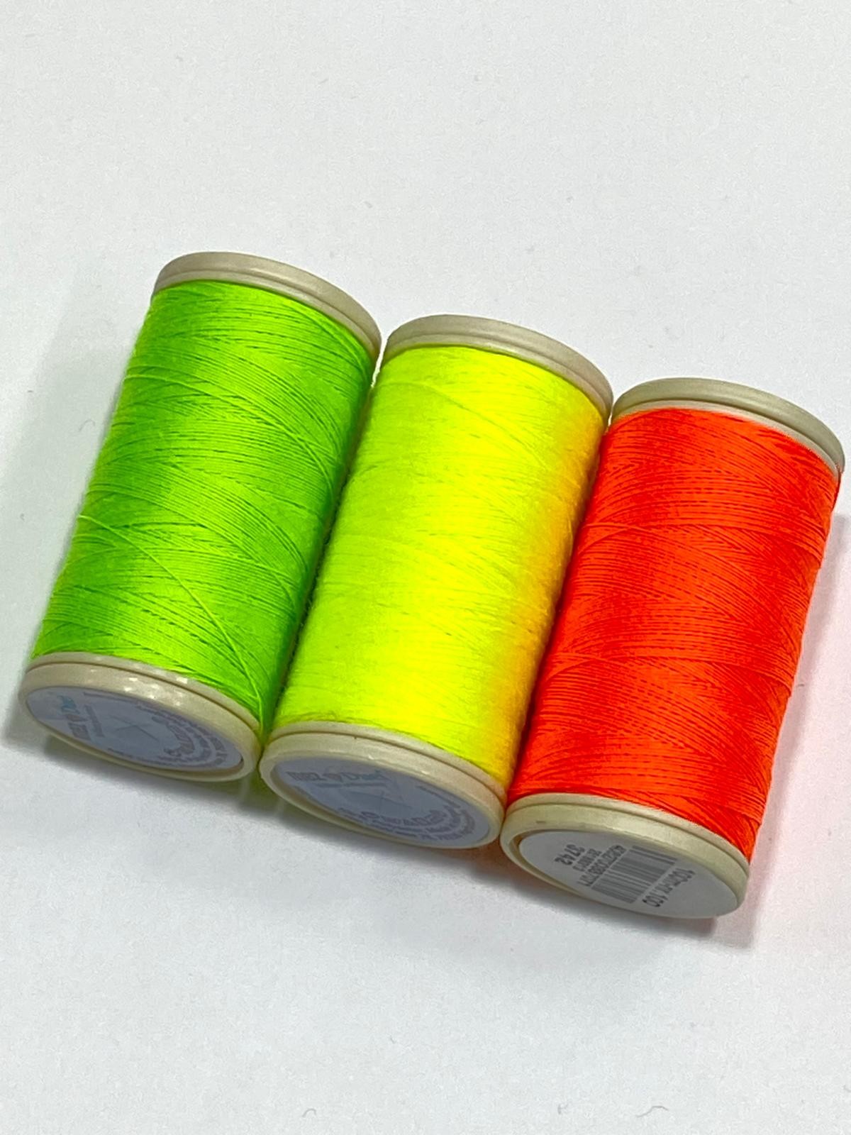 Düet Dikiş İpi / Neon Dikiş İpi / 3 lü set / Kuaför Dikiş İpi