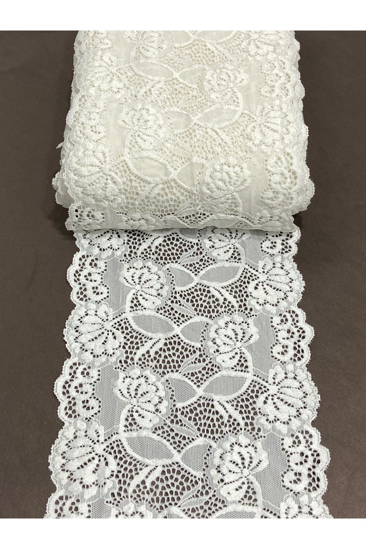 Likralı dantel esnek dantel 1 metre