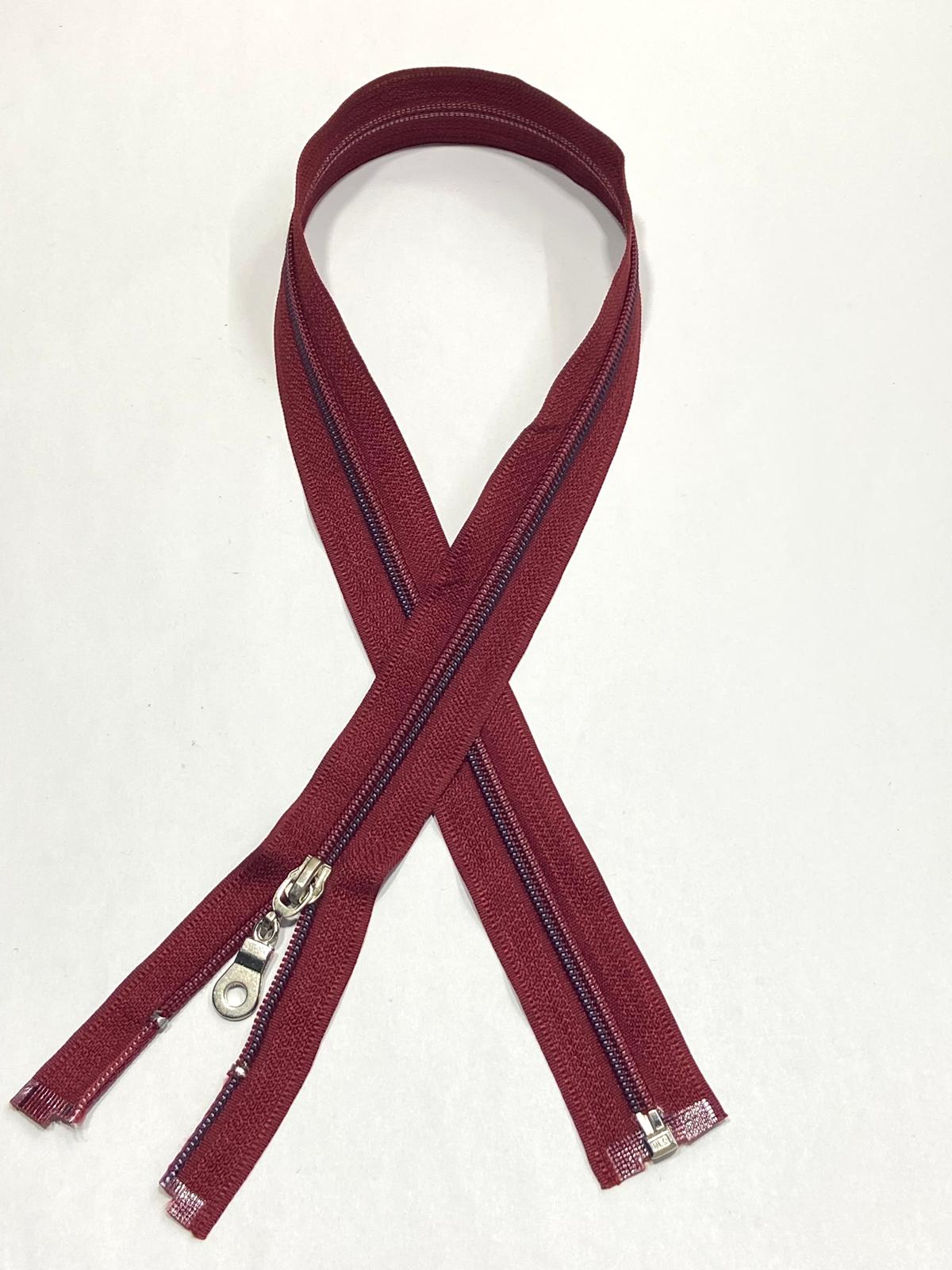 Eşofman Mont Fermuarı / 70 cm / Bordo Lacivert Dikiş / msn051