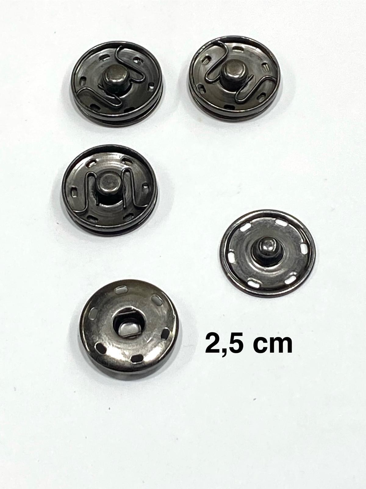 Metal Çıtçıt / Kaban Hırka Çıtçıtı Büyük Boy Çıtçıt/ 4 lü set / 2.5 cm /