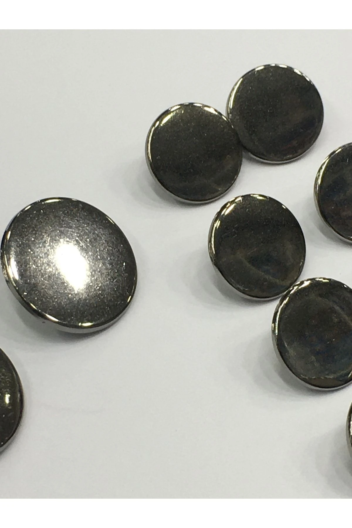 Blazer Ceket Düğmesi Düz Metal Para Model Antrasit