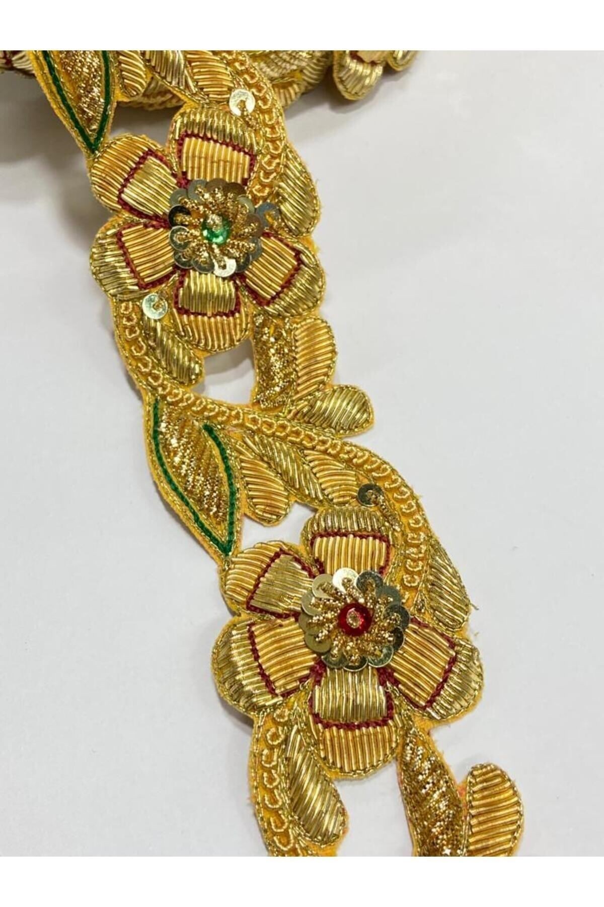 hint işi şerit / dekoratif hint şerit / 1 metre / GOLD