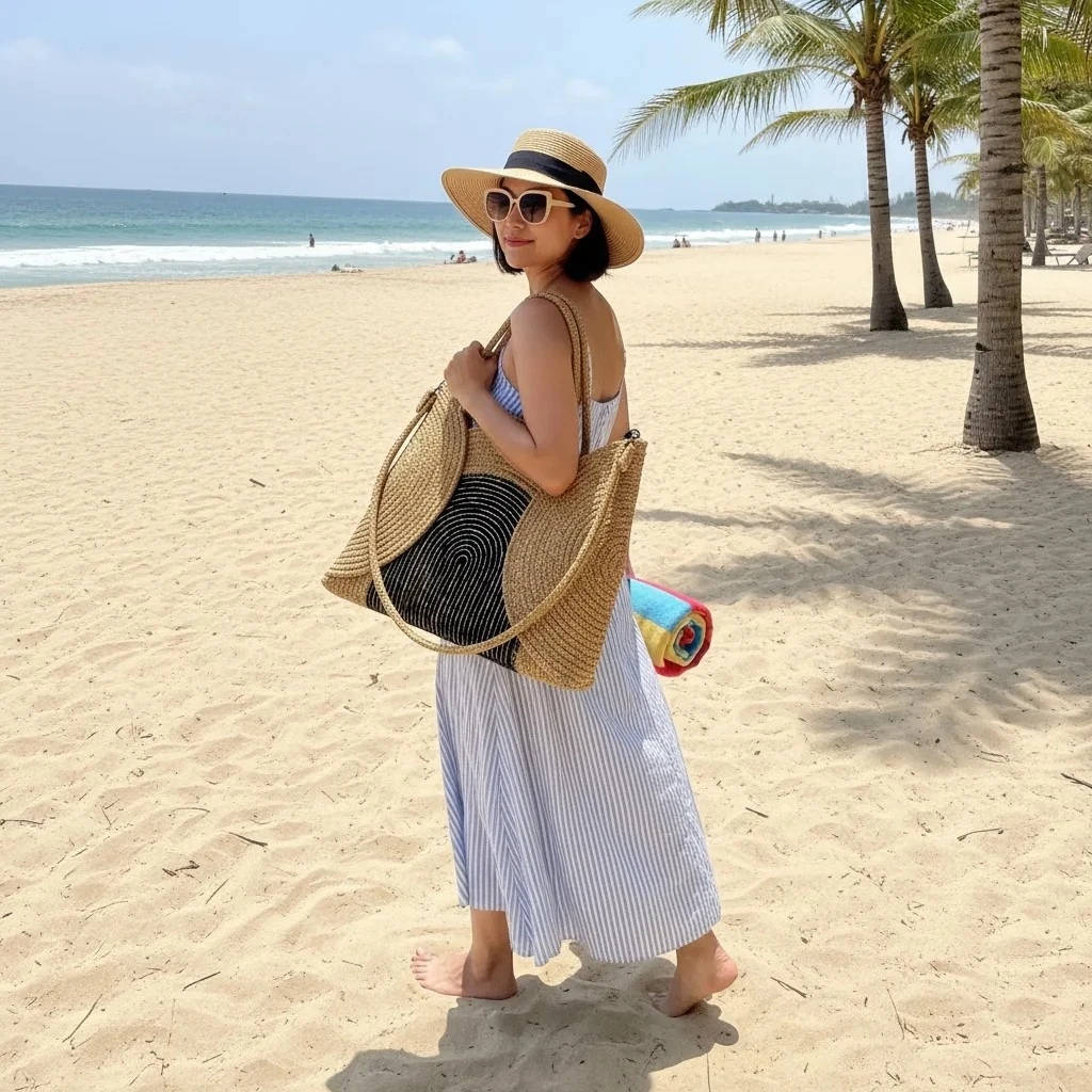 Omuz Çantası / Jüt Çanta / Otantik Çanta /Plaj çantası