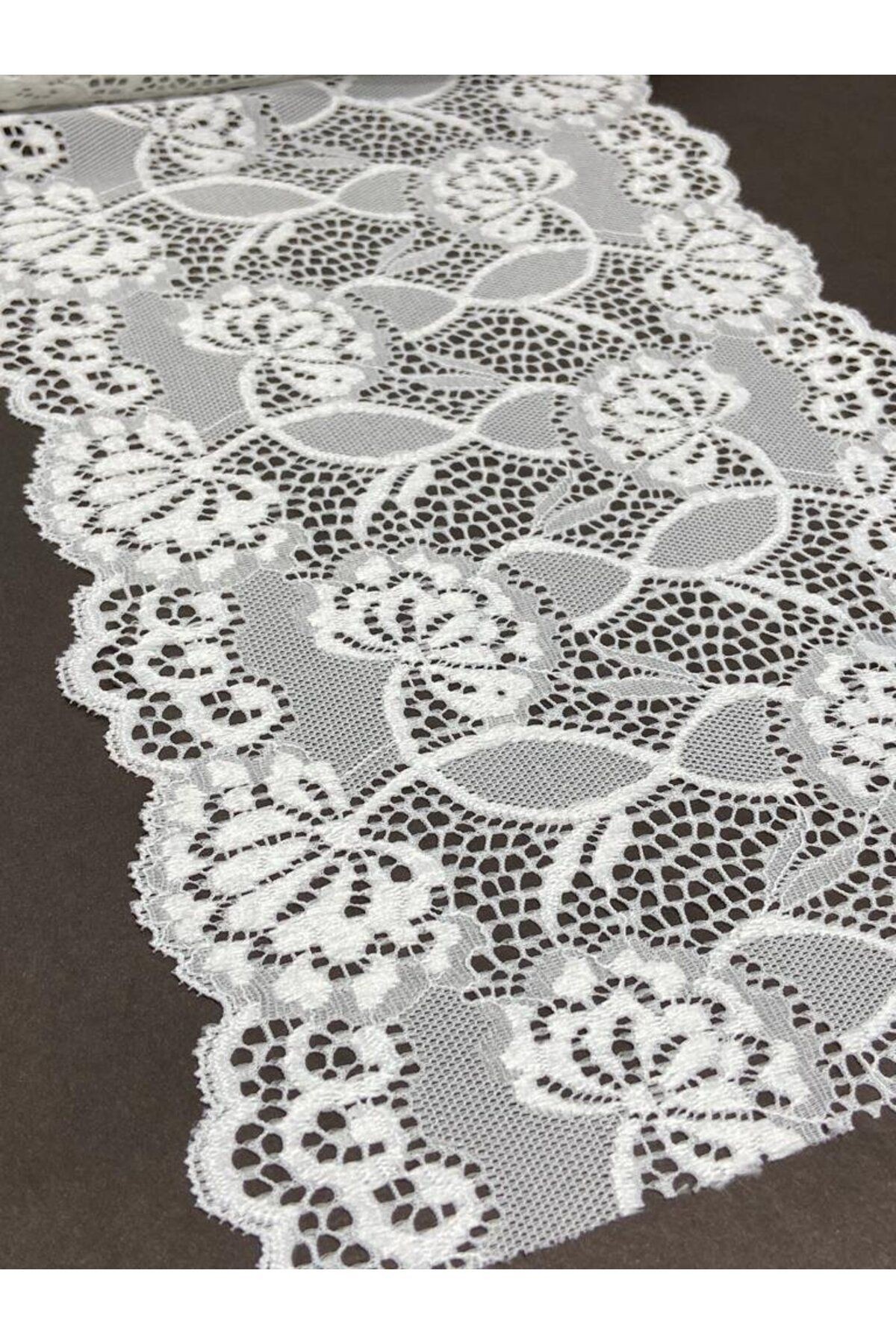 Likralı dantel esnek dantel 1 metre