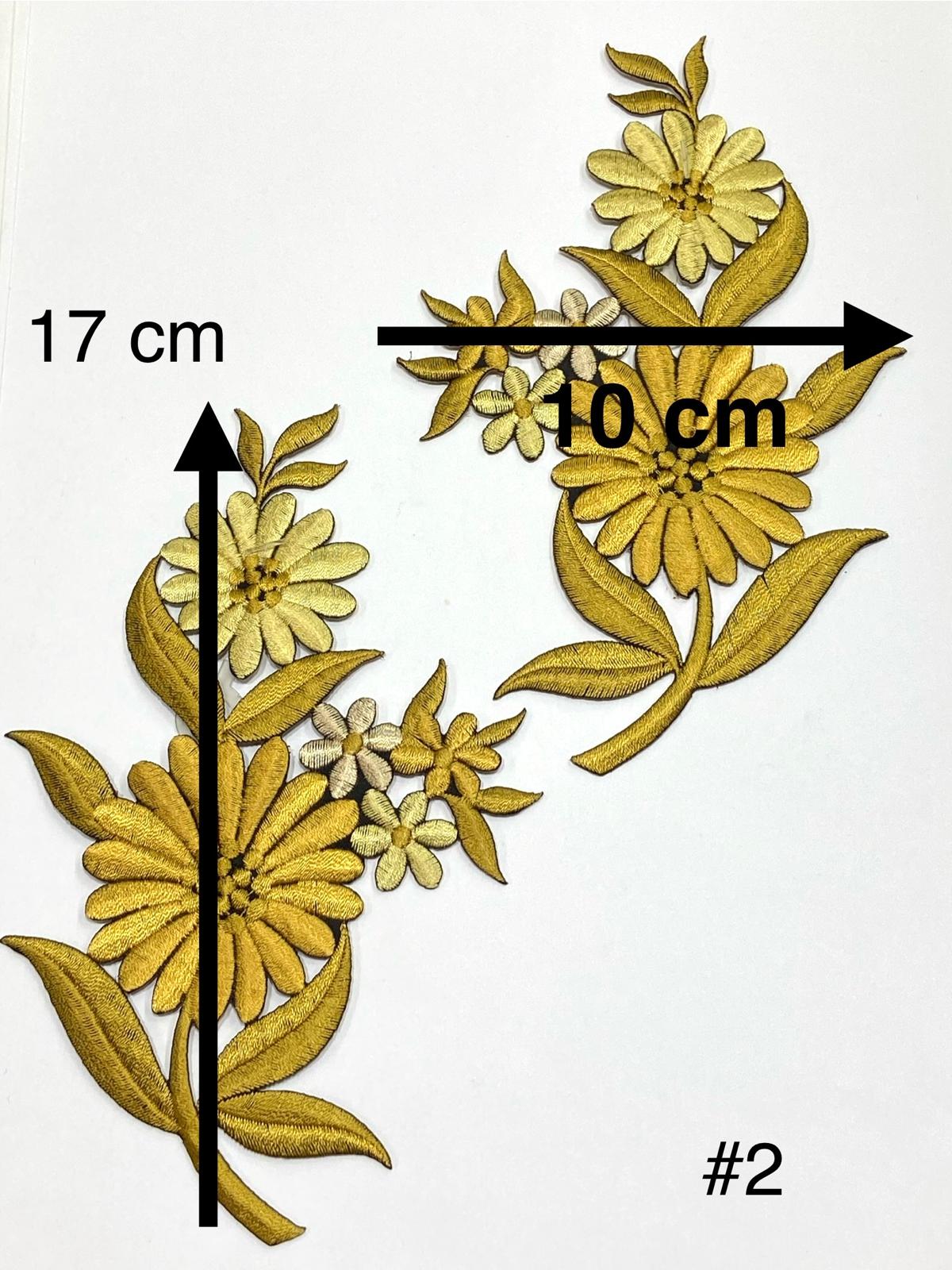 Renkli Ütüyle Yapışan Nakış Aplikesi/ Orta Boy Renkli Aplike 2 li set