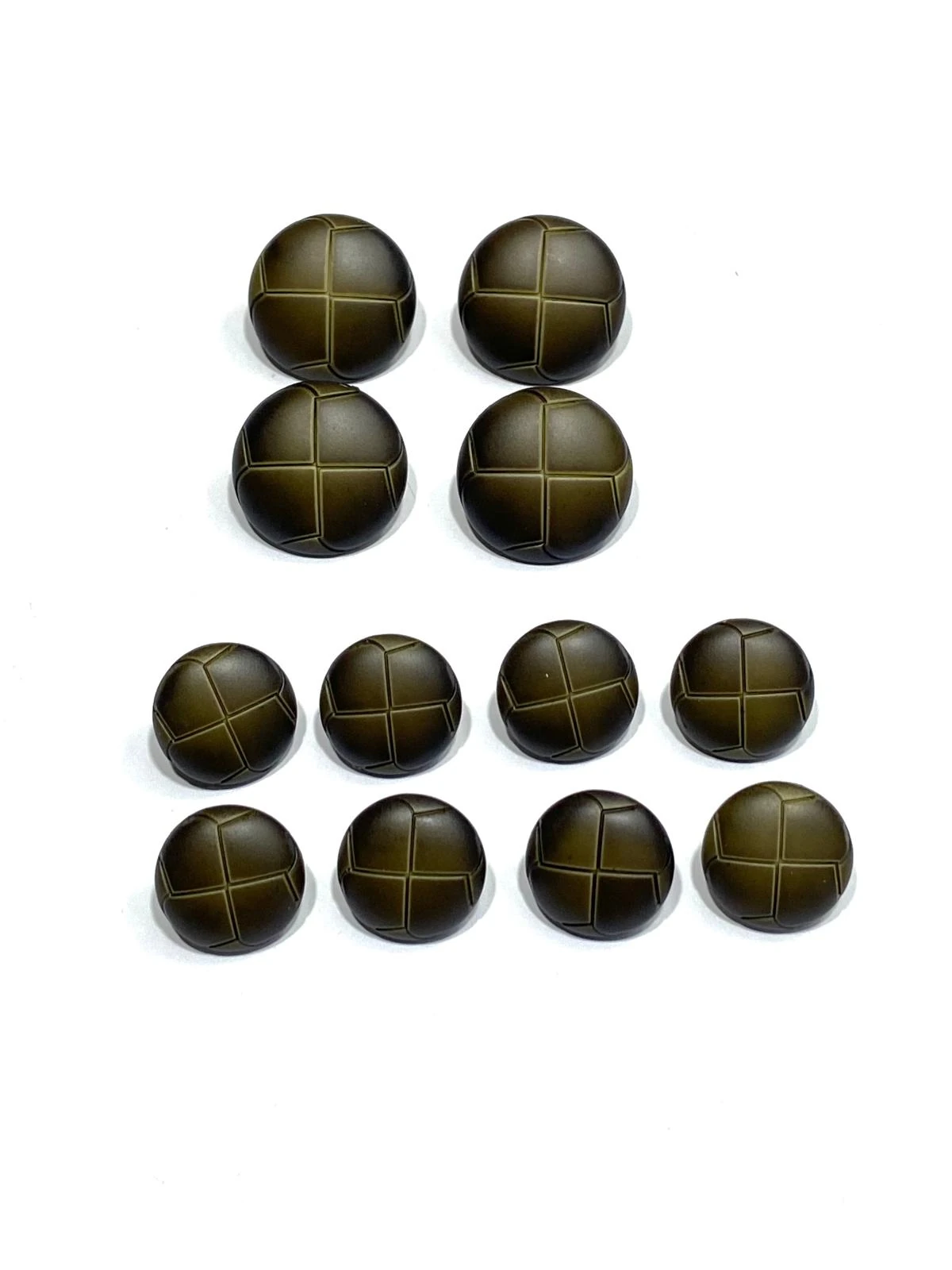 Ceket Trençkot Düğmesi İtalyan Düğme / Haki / Deri Görünümlü