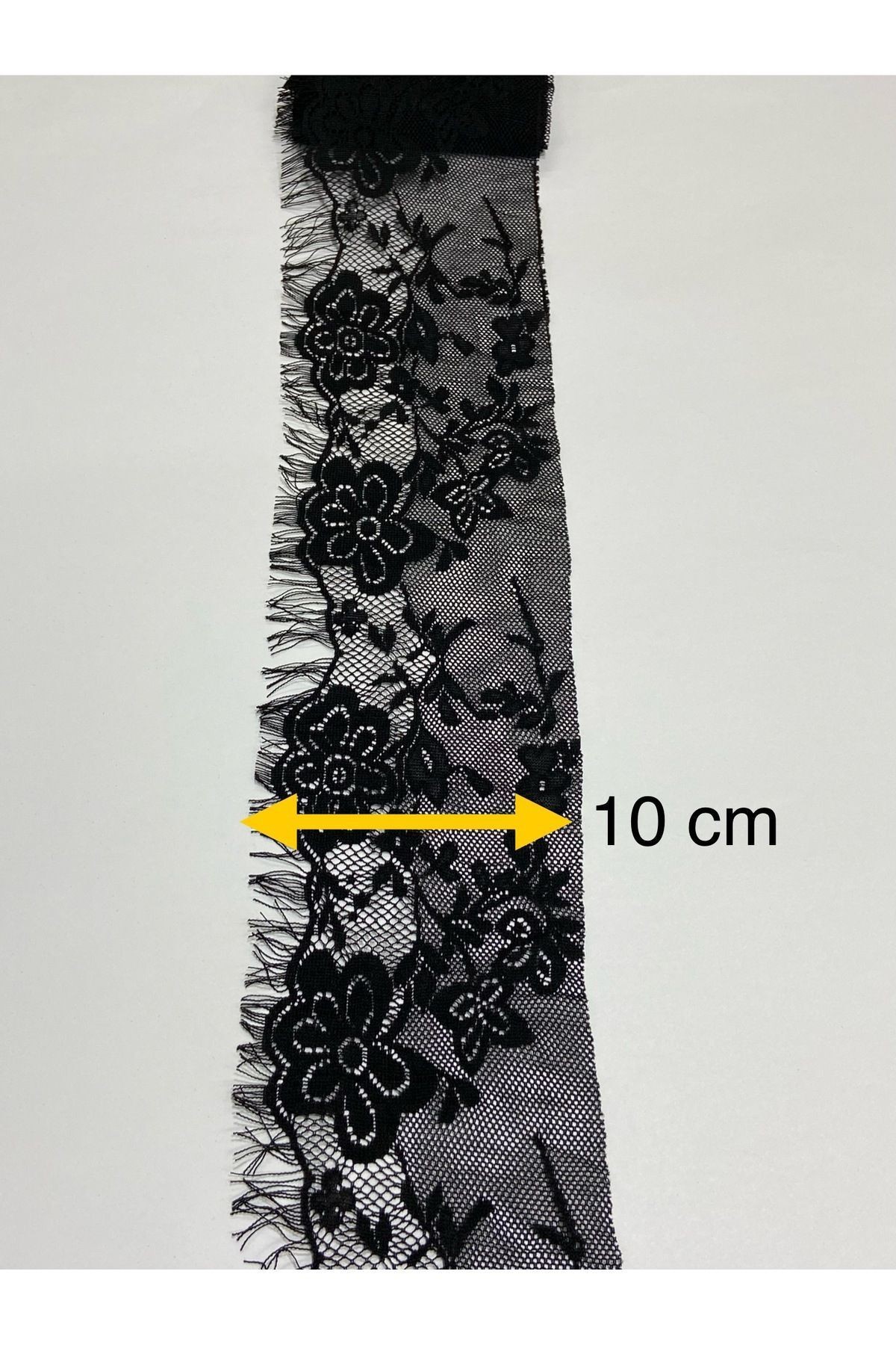 Dantel/ Kirpikli Dantel / Eni 10 cm/ Boy 2,20 cm