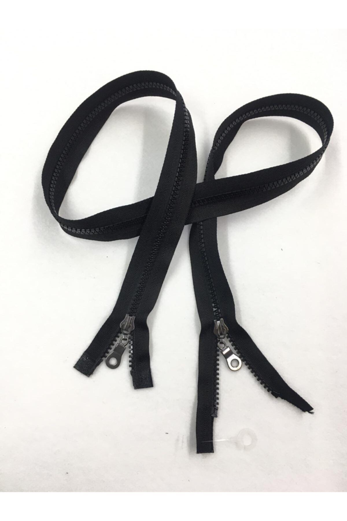 Kaban Mont Fermuarı Çift Yön 100 Cm No:5 Siyah 1123