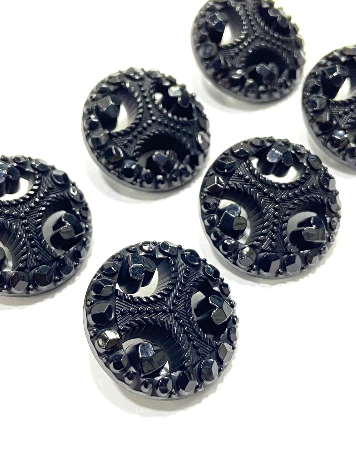 Trençkot Ceket Düğmesi / Siyah 2,3 cm / m2617