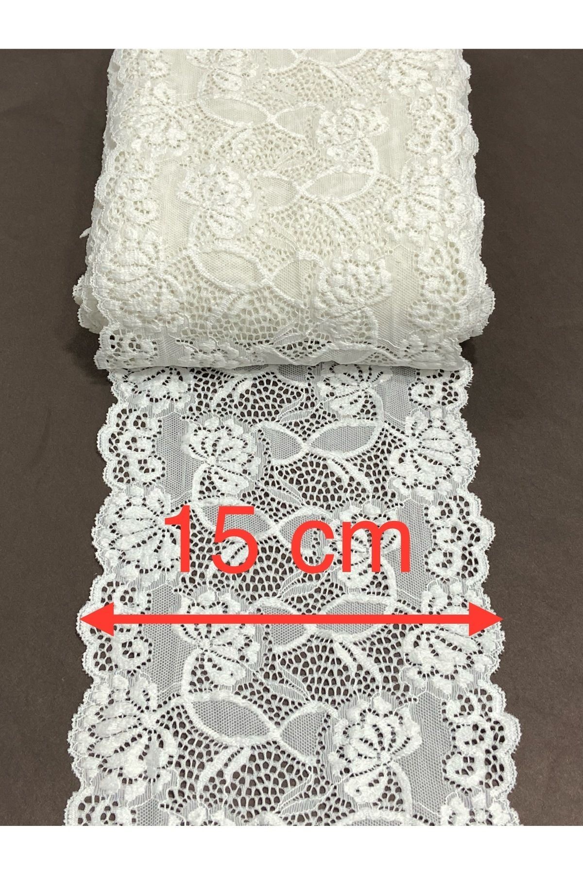 Likralı dantel esnek dantel 1 metre