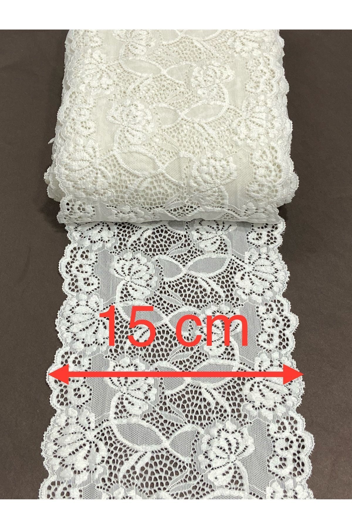 Likralı dantel esnek dantel 1 metre