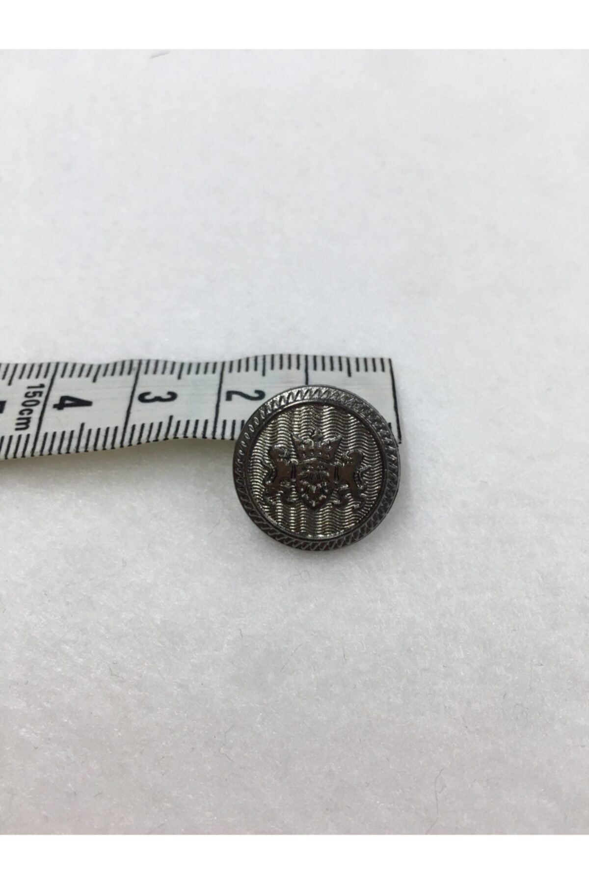 Metal Düğme Küçük Seri 8 Li Set Antrasit / Çift Aslan Modeli