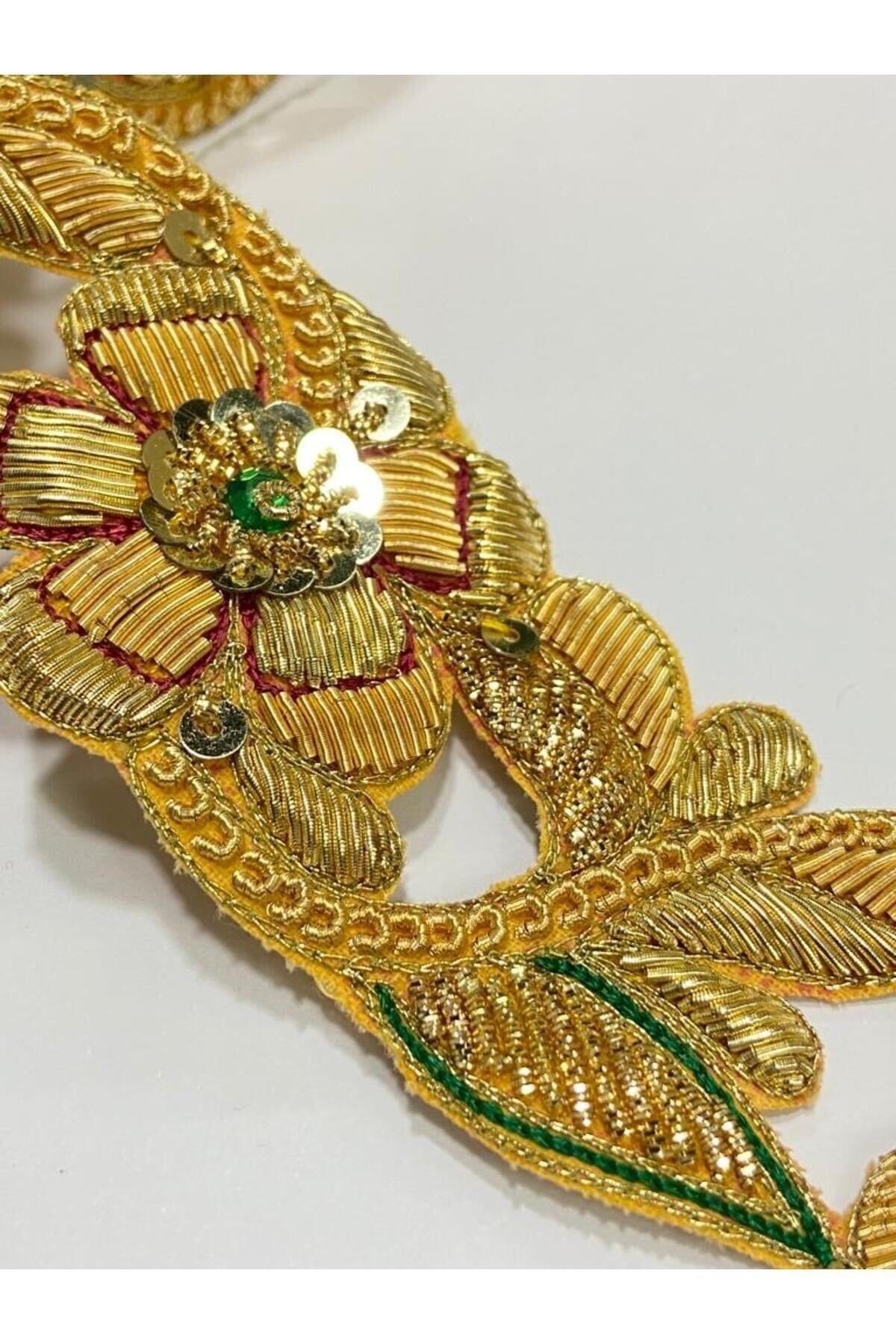 hint işi şerit / dekoratif hint şerit / 1 metre / GOLD
