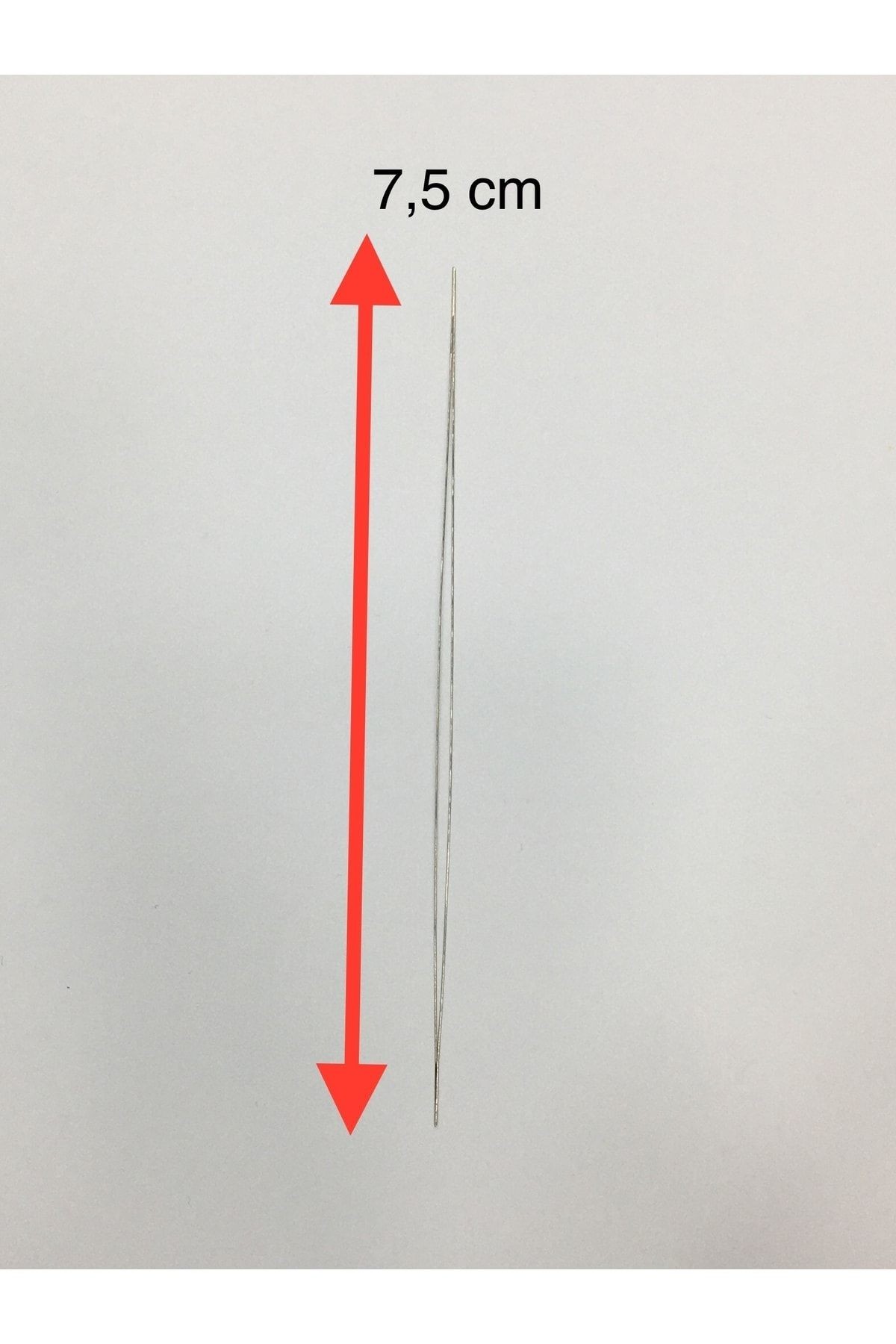 Karnıyarık Boncuk Iğnesi / Boncuk Dizim Iğnesi 7,5 Cm