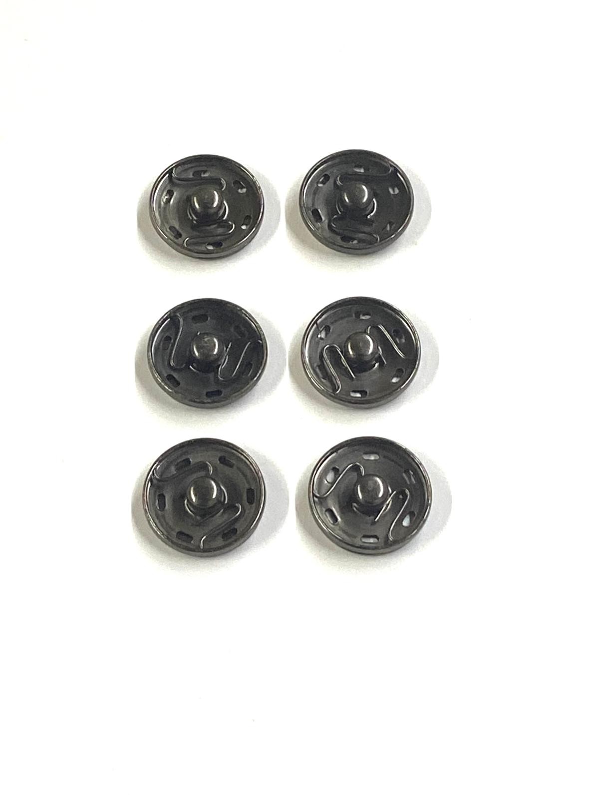 Metal Çıtçıt / Kaban Hırka Çıtçıtı / 6 lı set / 2 cm /
