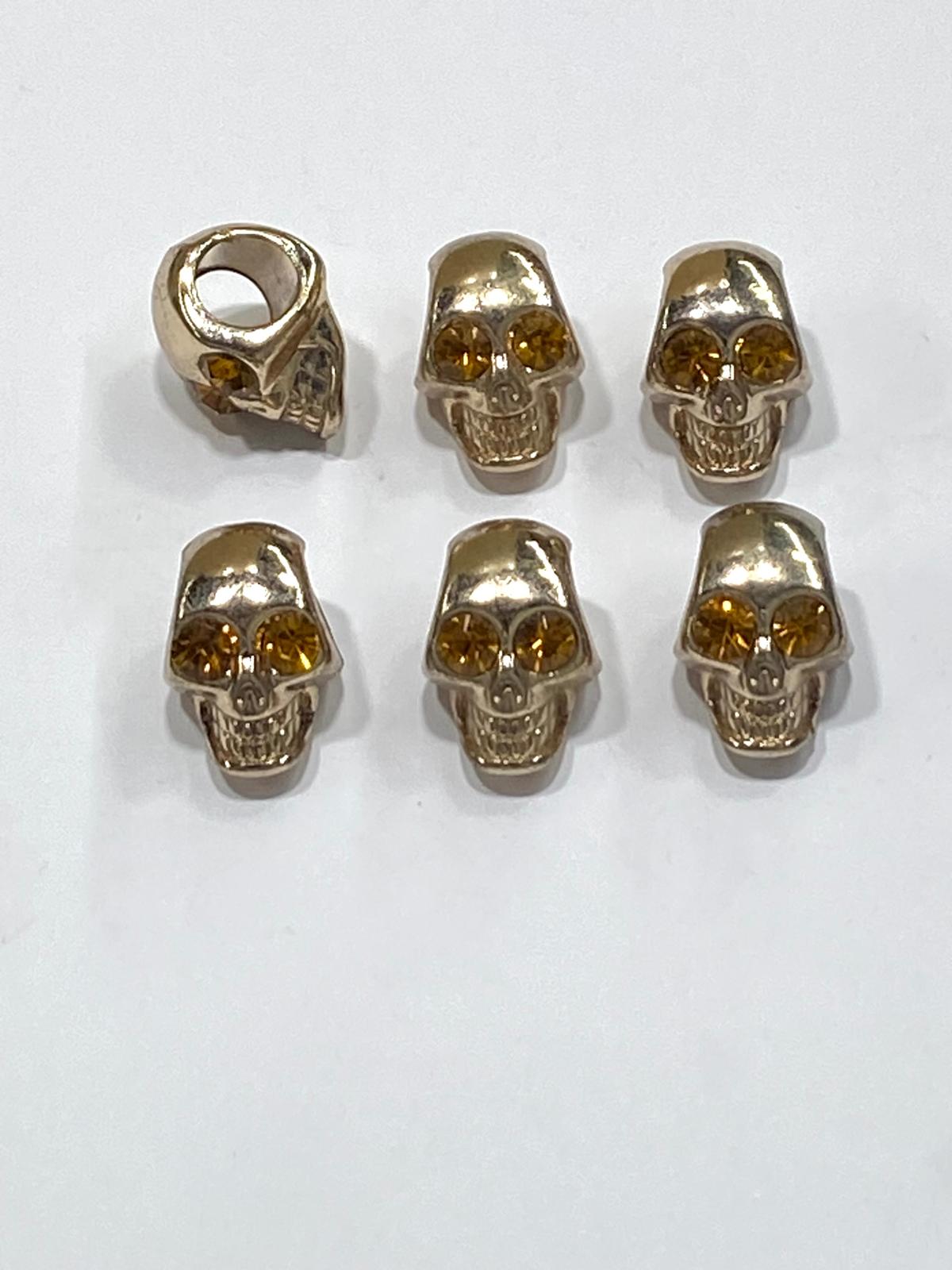 Metal Kuru Kafa Aksesuar / Bağcık Aksesuarı / 6 lı set