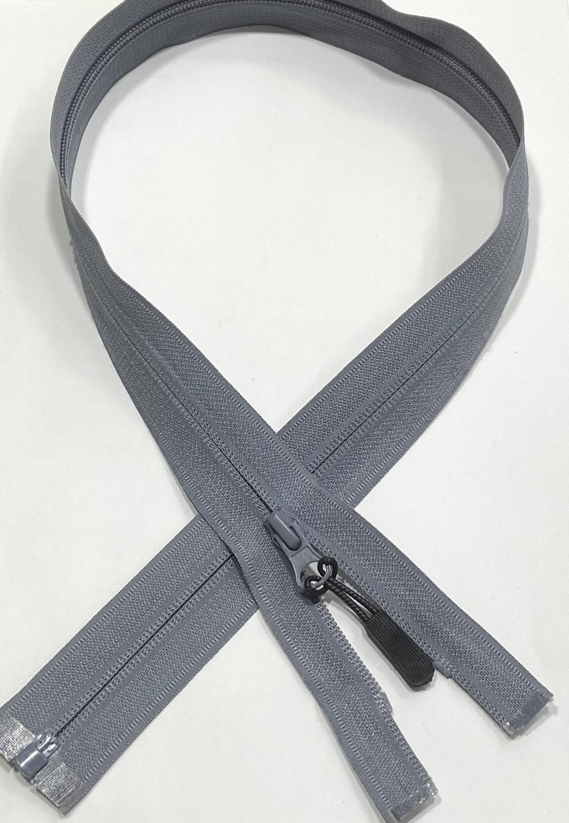 Eşofman Mont Fermuarı / Ters Diş / 70 cm / Gri
