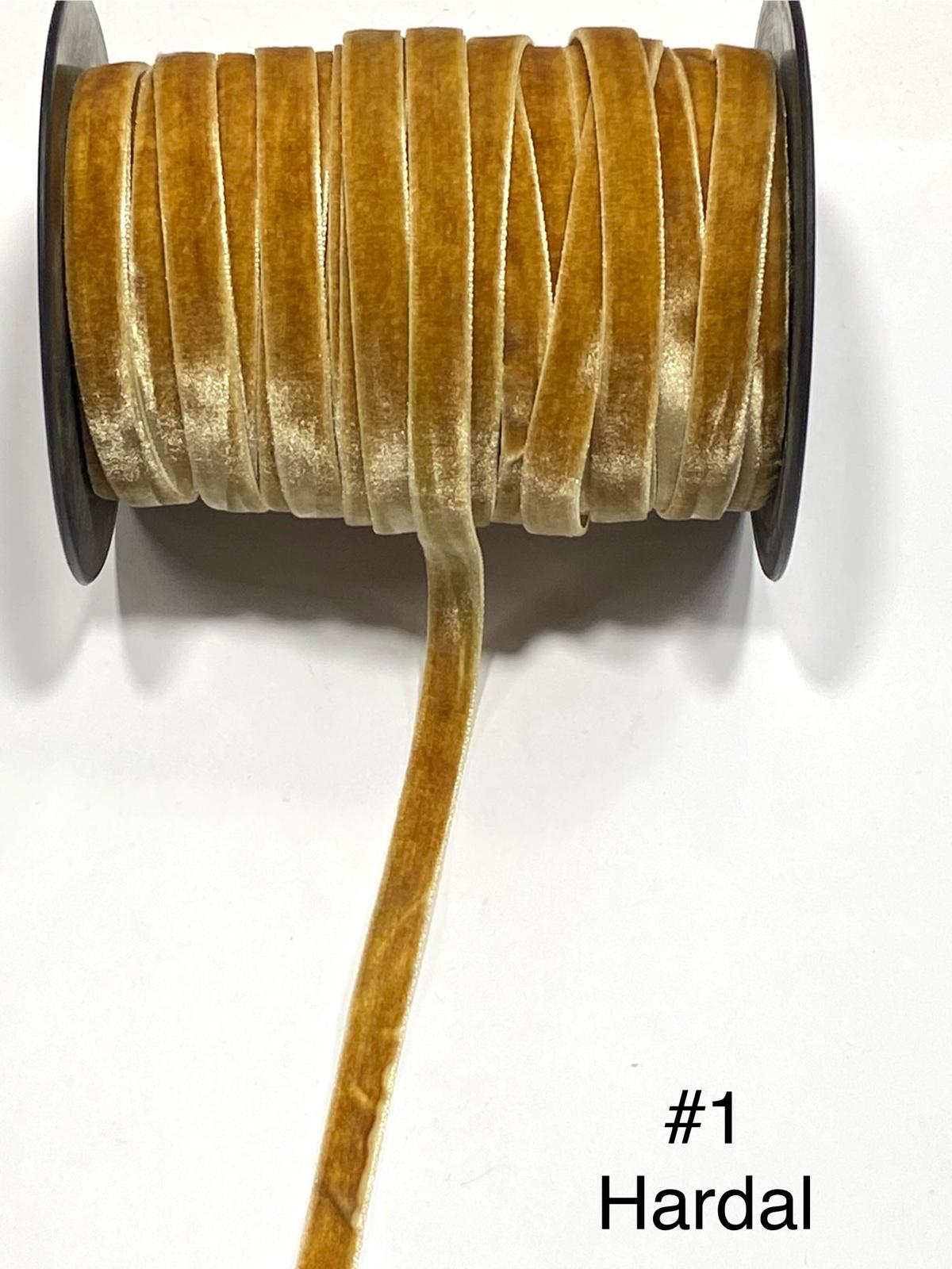 Kadife Kurdele 1 cm 5 Metre
