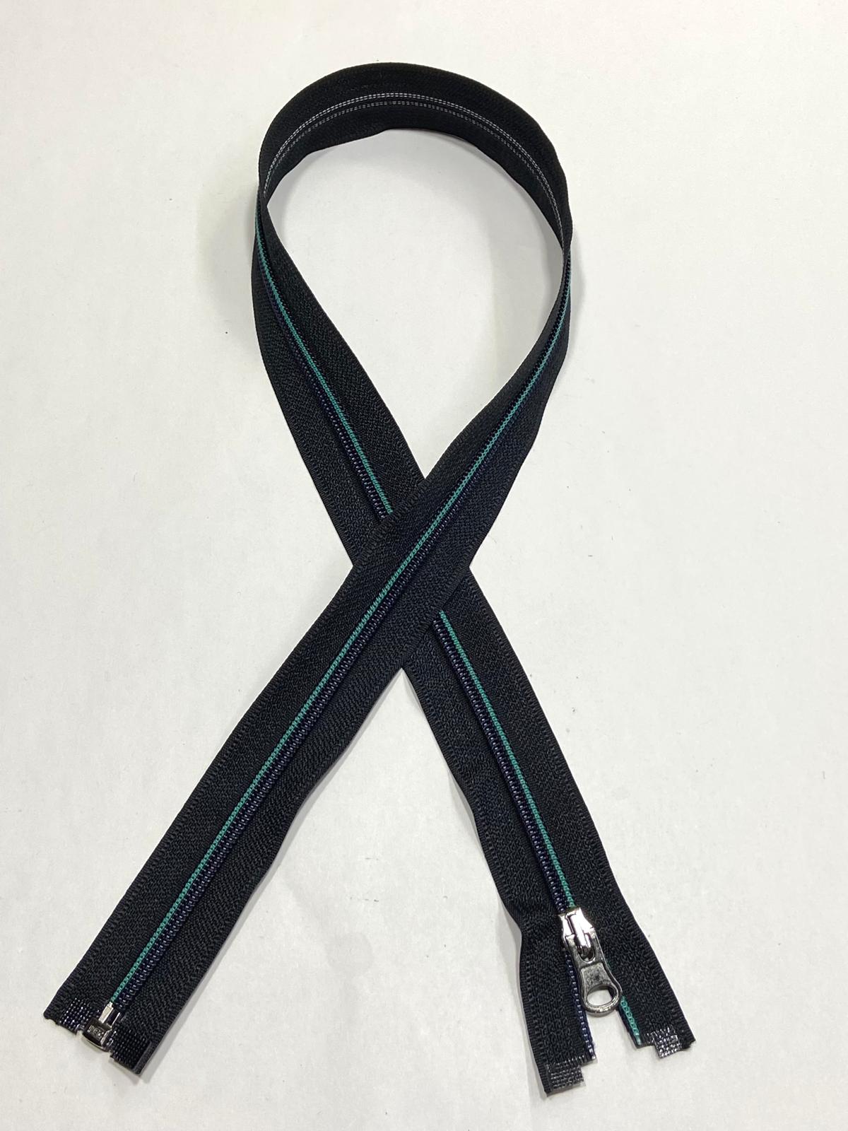 Eşofman Mont Fermuarı / 72 cm / Koyu Lacivert Koyu Mint Dikiş / msn020