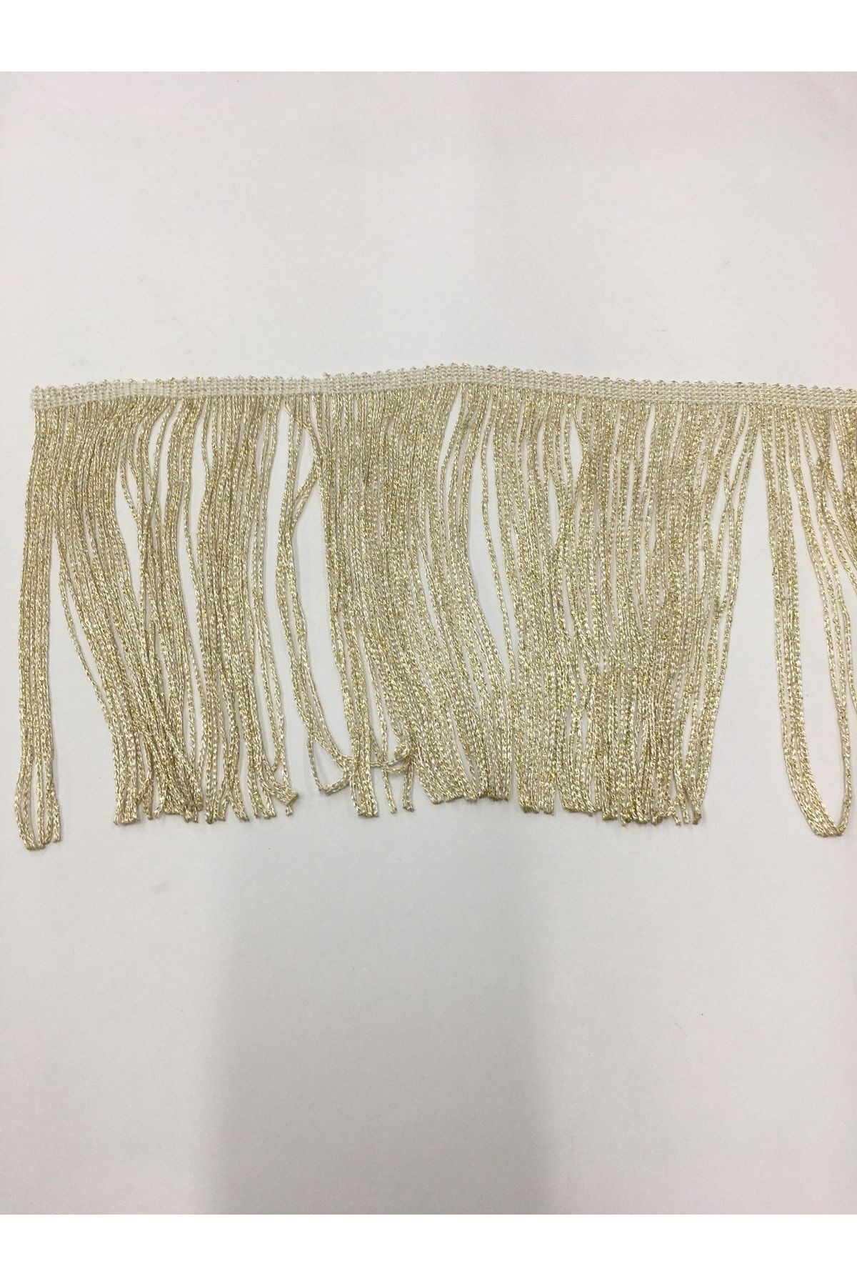 Püskül Saçak Gold Simli 15 Cm 1 Metre