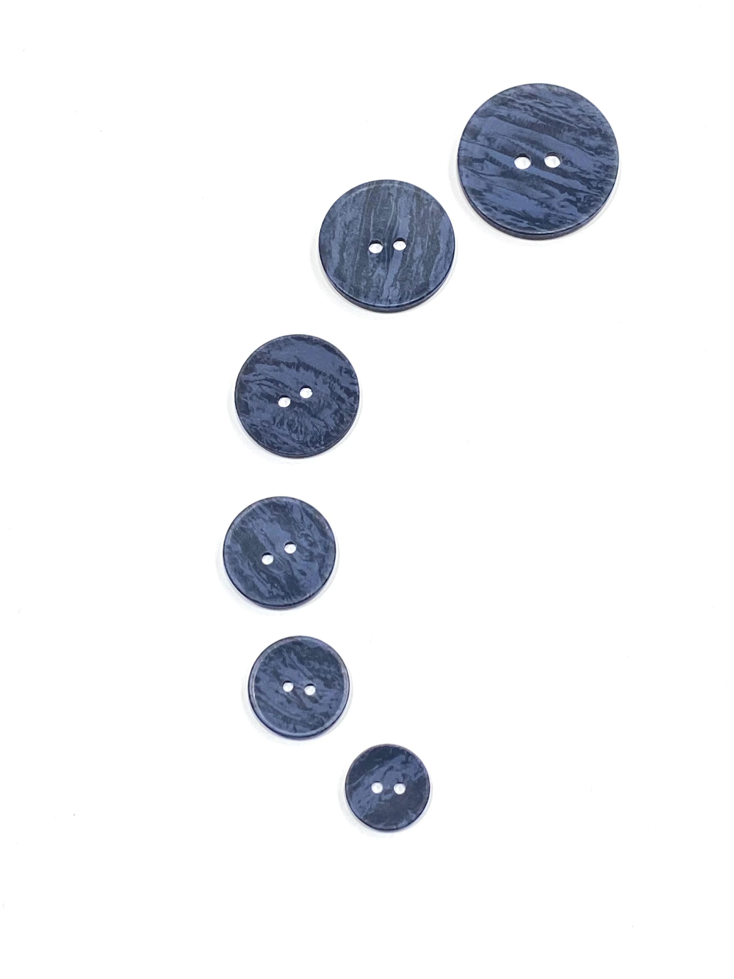 Ahşap Görünümlü Plastik Düğme / Lacivert / 02732 /