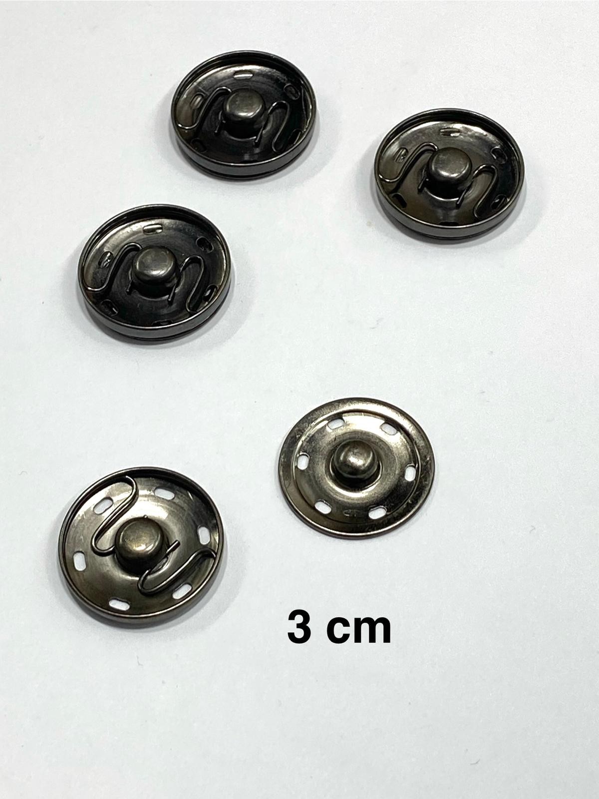 Metal Çıtçıt / Kaban Hırka Çıtçıtı Büyük Boy Çıtçıt/ 4 lü set / 3 cm /