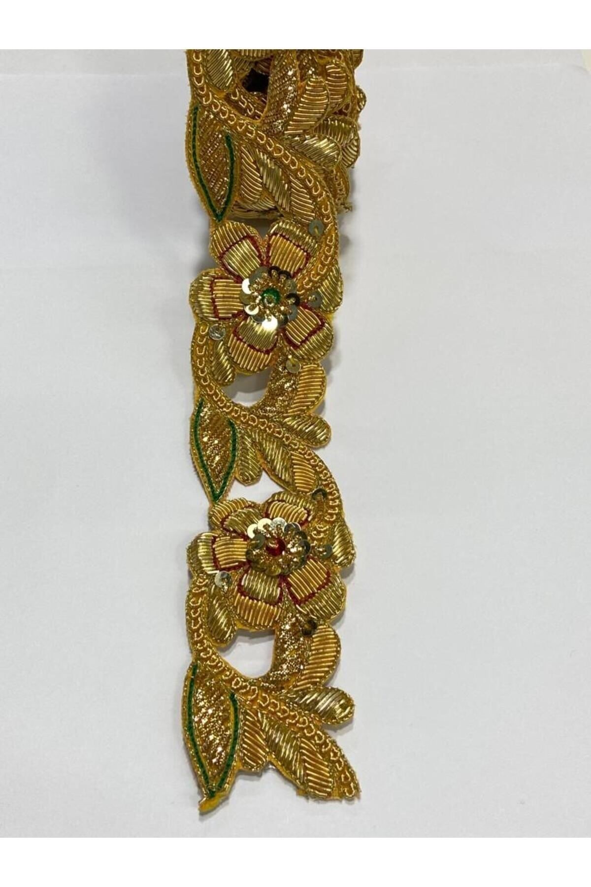 hint işi şerit / dekoratif hint şerit / 1 metre / GOLD
