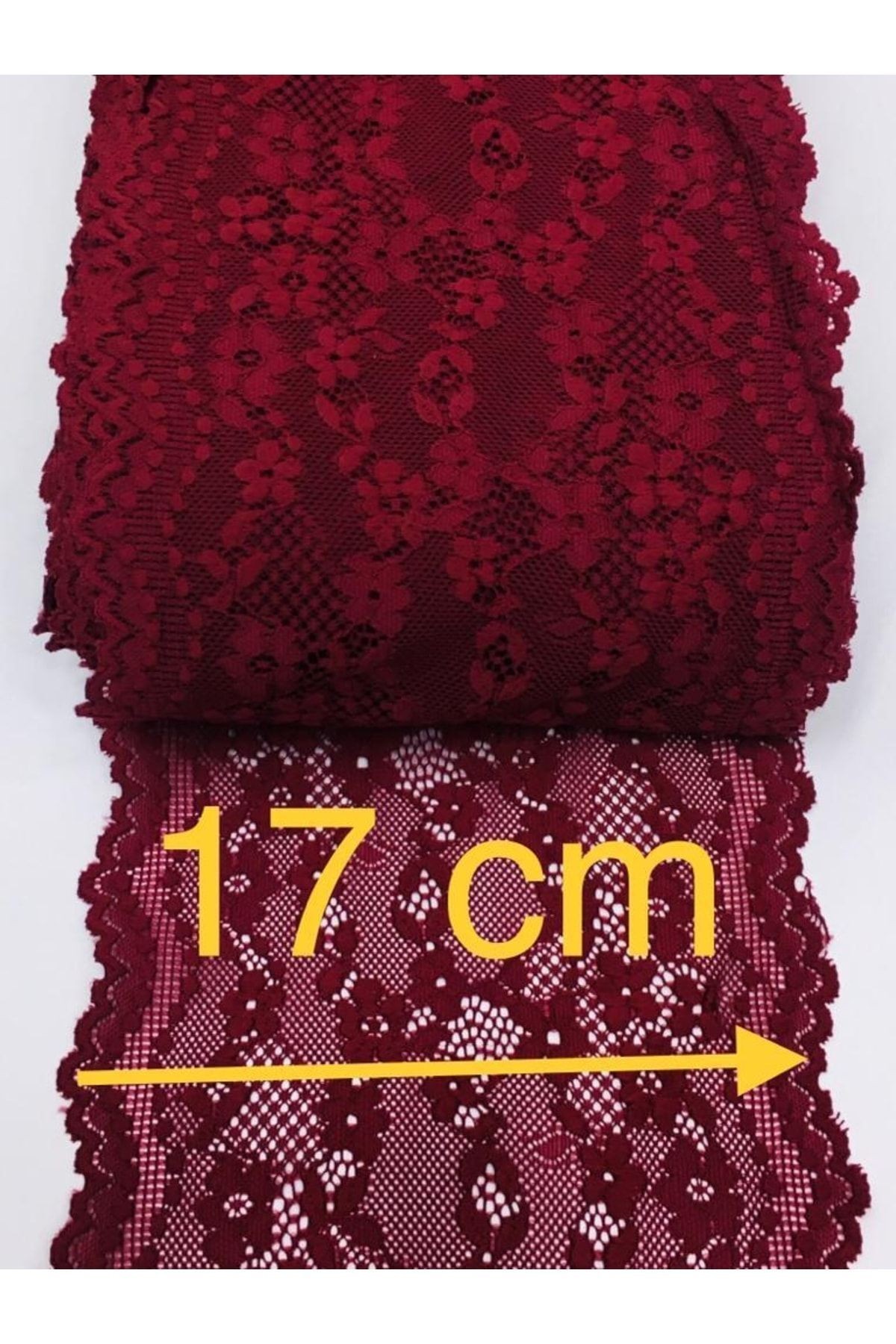 Likralı dantel esnek dantel 1 metre