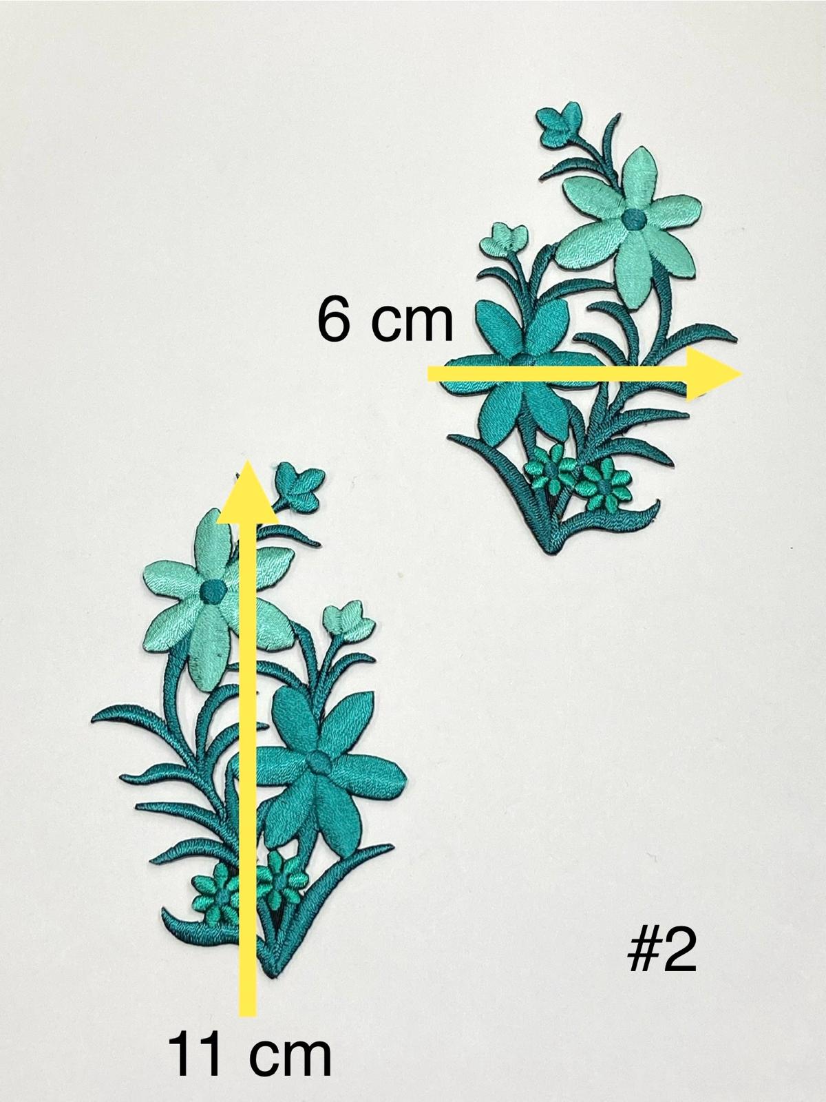 Renkli Ütüyle Yapışan Nakış Aplikesi/ Renkli Aplike 2 li set