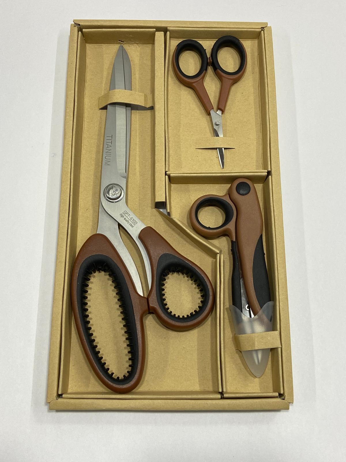 Titanyum Makas Seti / 3 lü Makas Seti