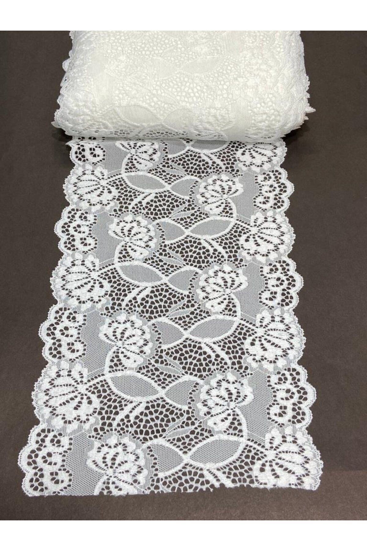 Likralı dantel esnek dantel 1 metre