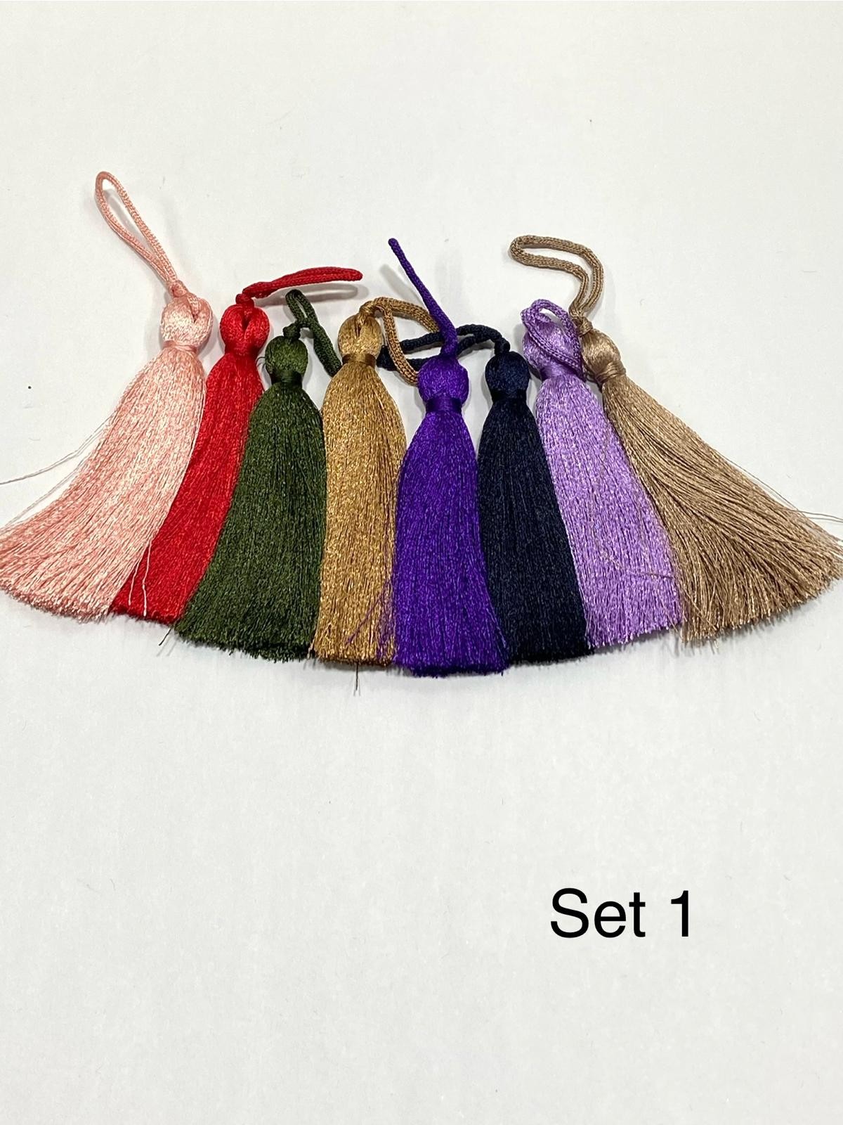 Floş Püskül / Seri Sonu / 8'li Set / 7 Cm / Renkli