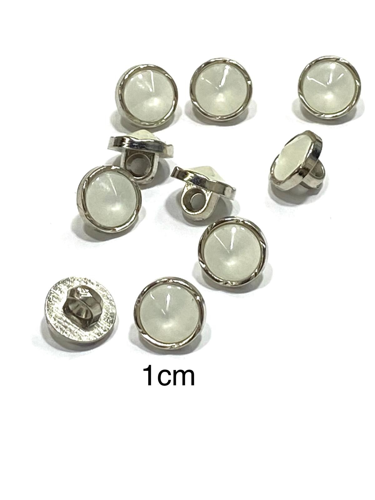 Bluz Gömlek Düğmesi/Metalize(Plastik) Düğme / 10 lu set / 1 cm