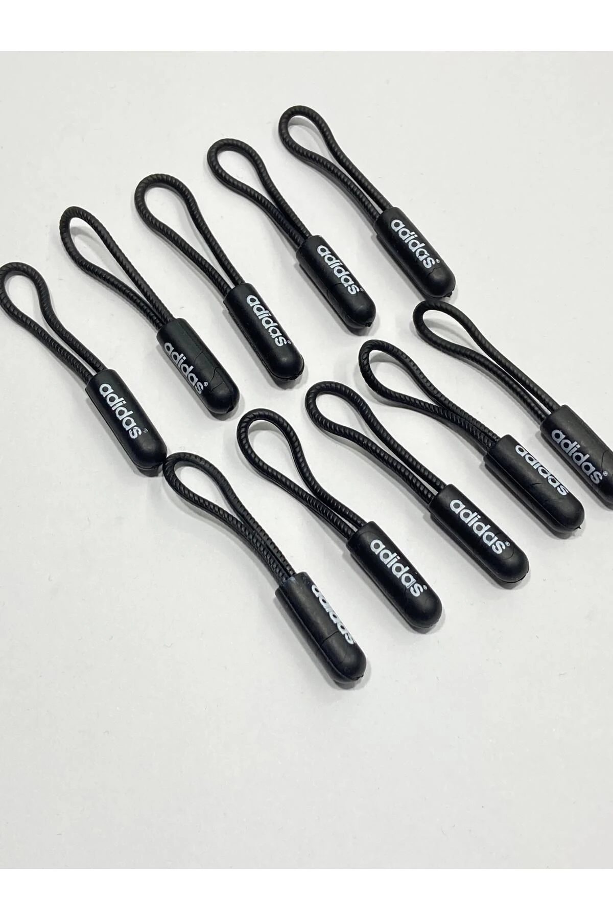 Fermuar Elcik İpi Yazılı 10 Adet Siyah