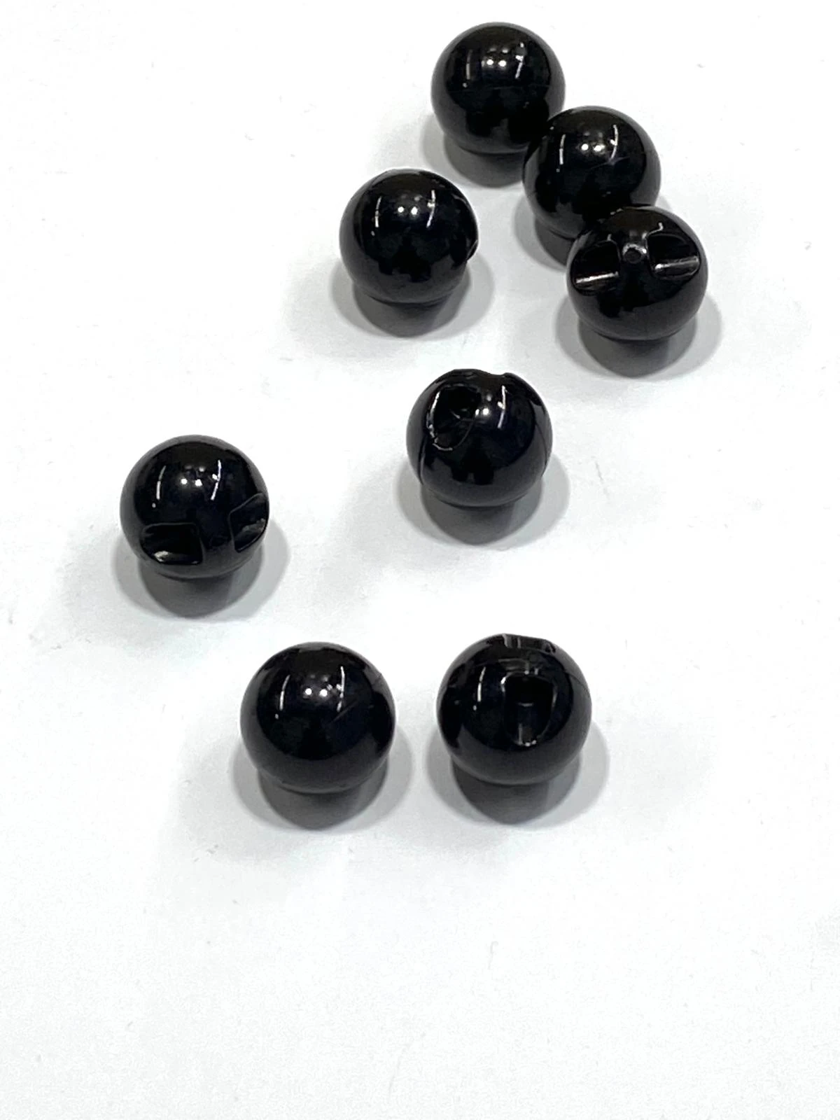 Hırka Yelek Düğmesi / Tam Yuvarlak Top Düğme / 8 li set / 1,4 cm / Siyah