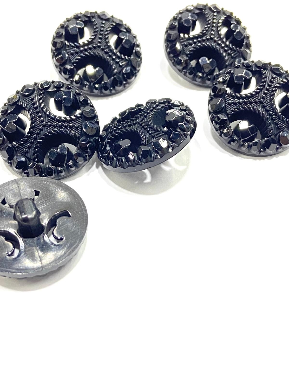 Trençkot Ceket Düğmesi / Siyah 2,3 cm / m2617