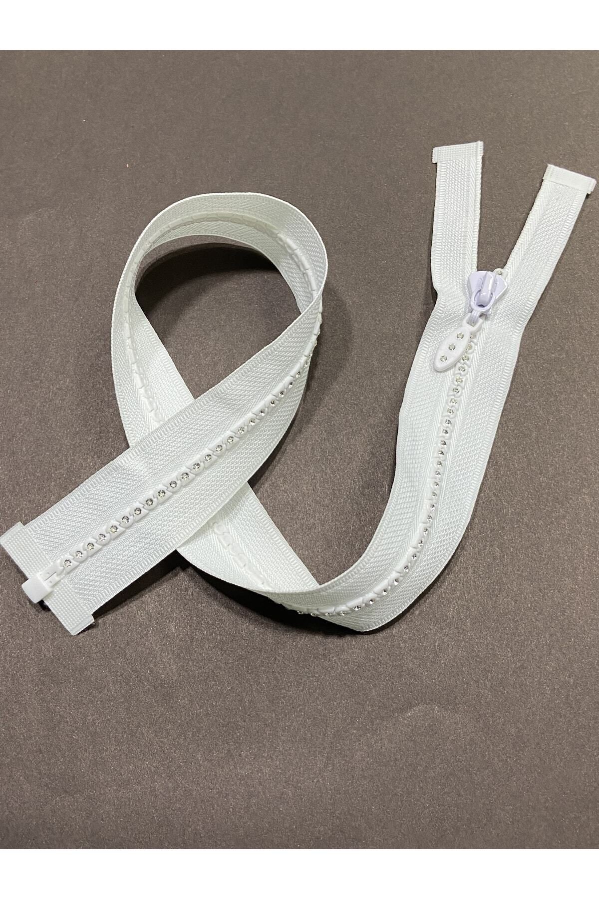 Taşlı fermuar/ hırka yelek fermuarı / 50 cm