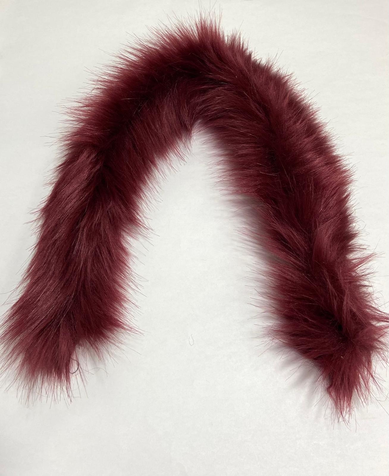 Kapşon Kürkü Bordo